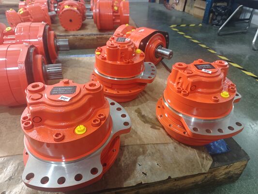 Nenndruck 40 MPa Hydraulischer Kolbenmotor Hydraulisches Öl Leistungstyp Einzel-Doppelgeschwindigkeitskonfigurationen angeboten